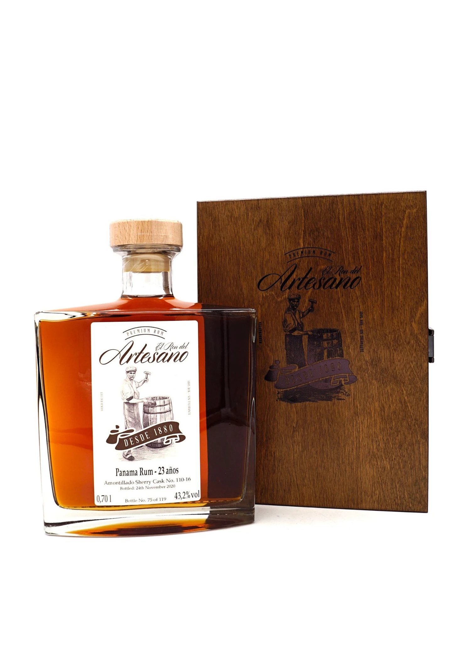 23 Jahre Panama Rum Amontillado Sherry Cask Nr. 110-16 1 23 Jahre Panama Rum Amontillado Sherry Cask Nr. 110-16