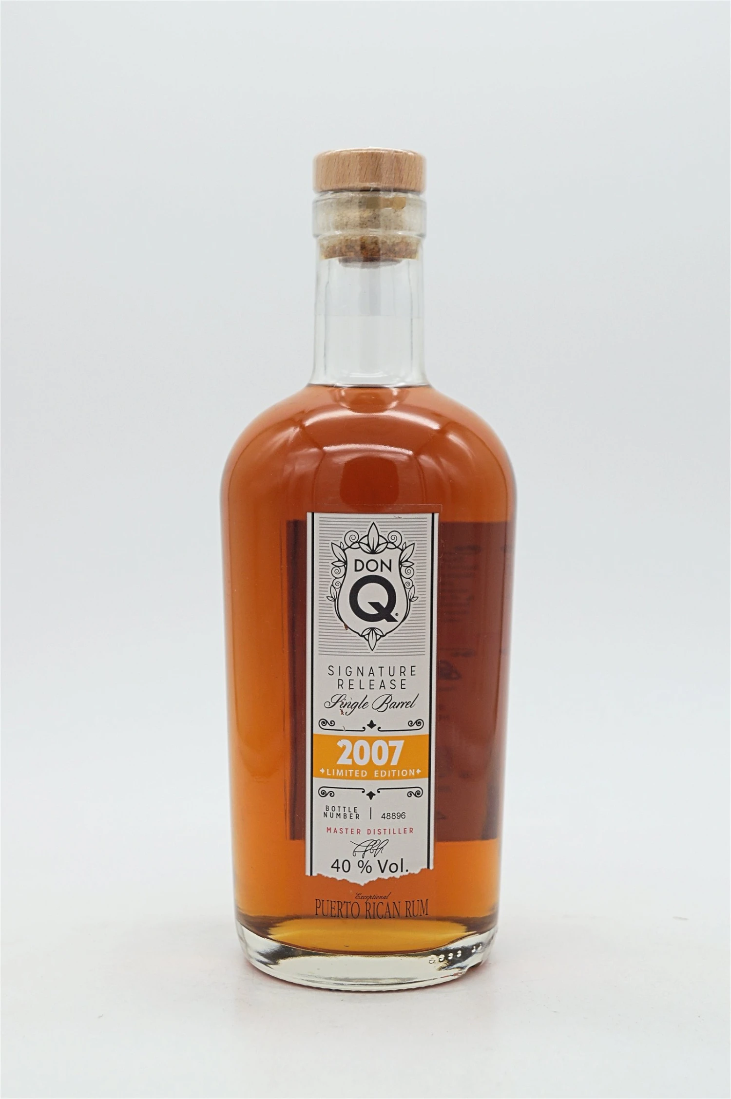 2007 Signature Release Single Barrel Rum 1 2007 Signature Release Single Barrel Rum