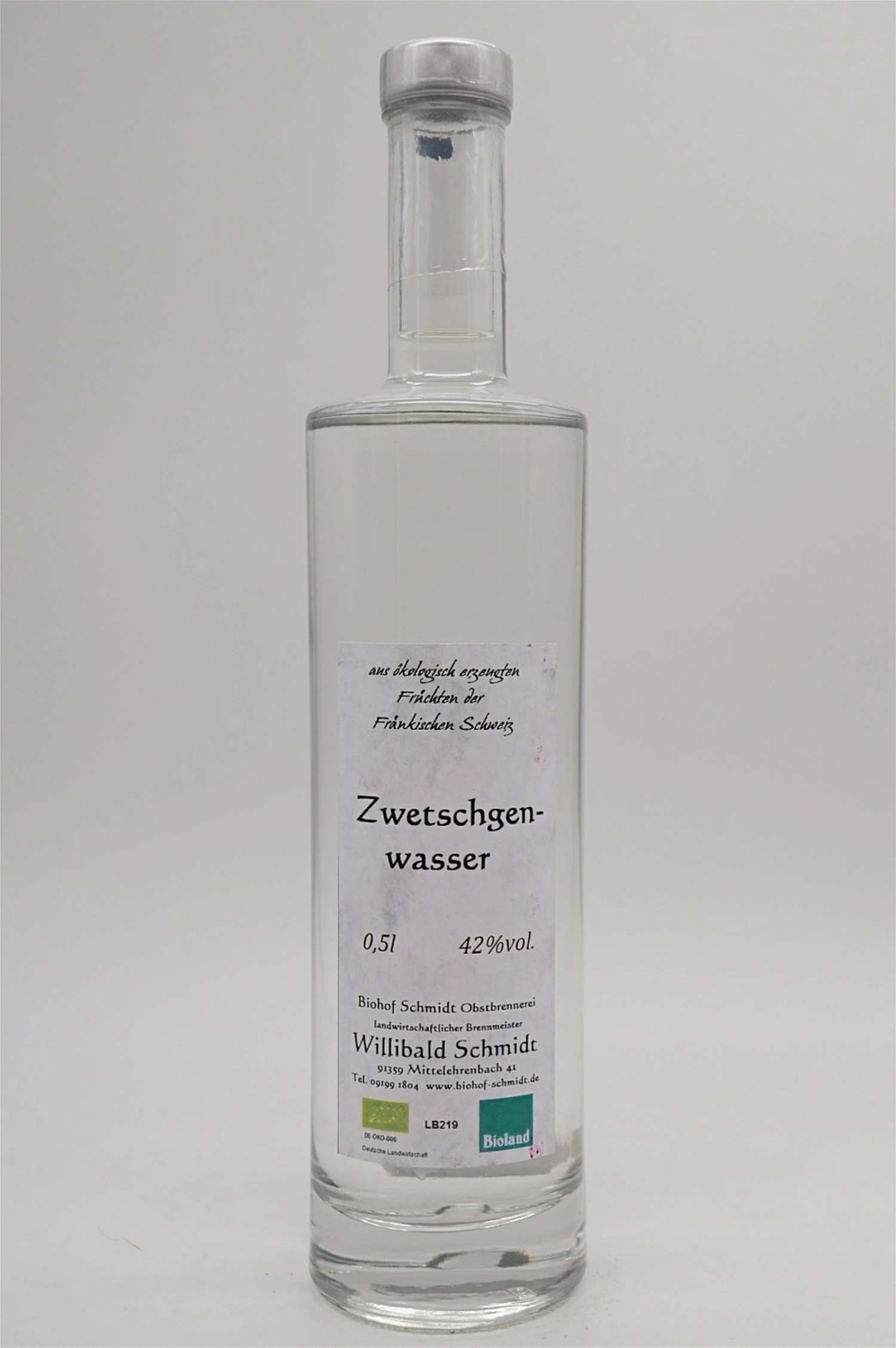 Bio Zwetschgenwasser 1 Bio Zwetschgenwasser