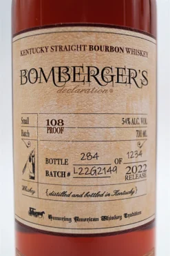 L.R. Bombergers Declaration Kentucky Straight Bourbon Whiskey -Angebote Baileys Store dsc02285