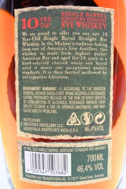 10 Jahre Single Barrel Kentucky Straight Rye Whiskey -Angebote Baileys Store dsc02287