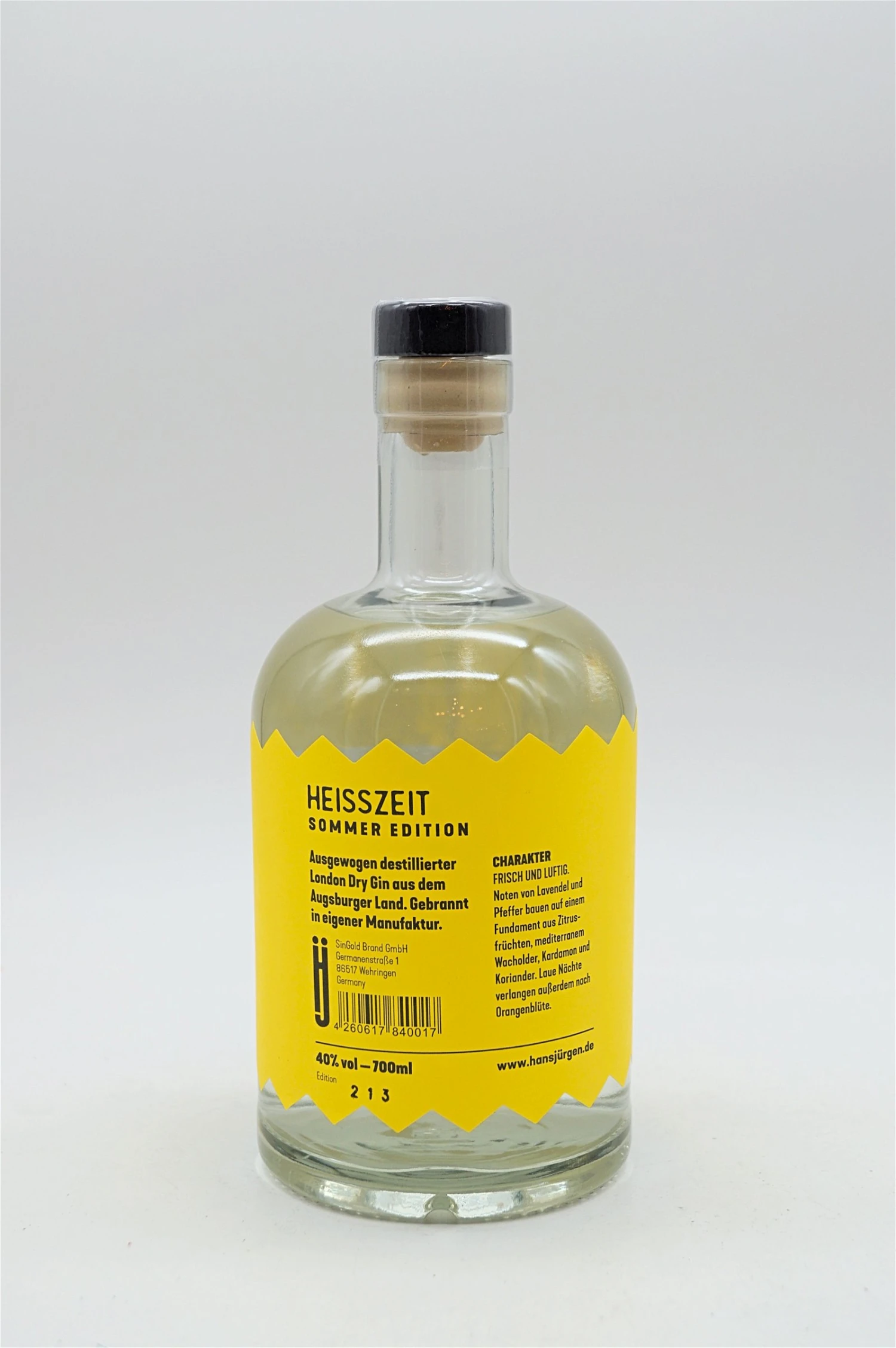Heisszeit Sommer Edition London Dry Gin 2 Heisszeit Sommer Edition London Dry Gin – Bild 2