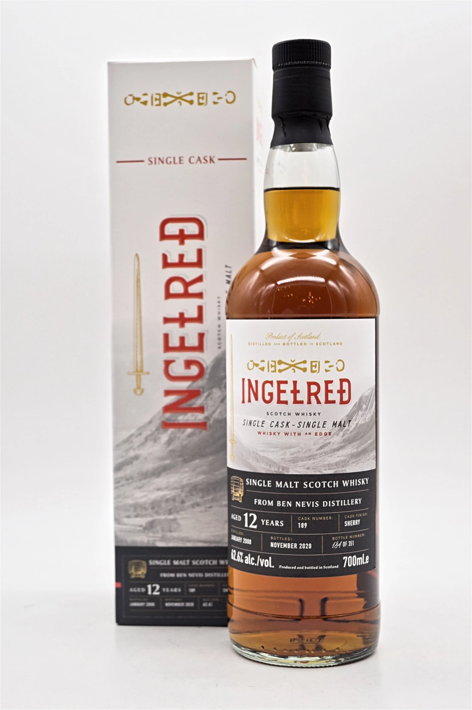 Ingelred 12 Jahre Ben Nevis Sherry Cask Finish Single Malt Scotch Whisky 1 Ingelred 12 Jahre Ben Nevis Sherry Cask Finish Single Malt Scotch Whisky