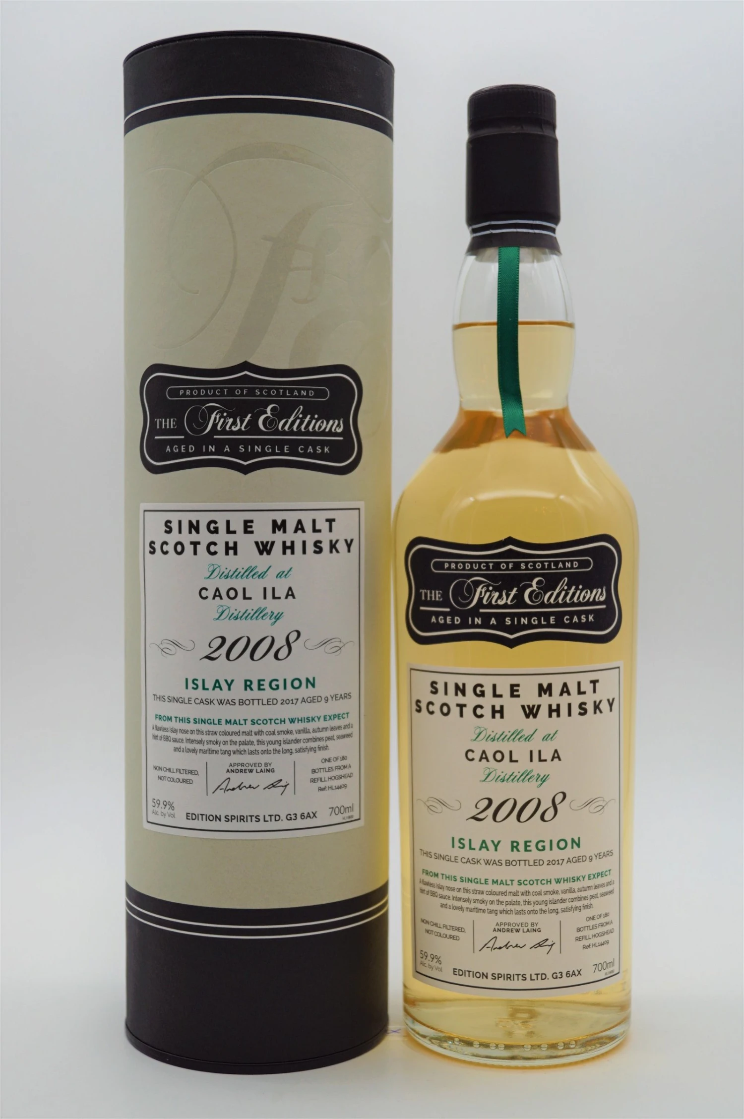 Caol Ila 9 Jahre 2008/2017 180 Fl. Single Malt Whisky 1 Caol Ila 9 Jahre 2008/2017 180 Fl. Single Malt Whisky