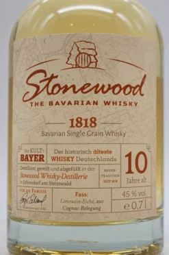Stonewood 1818 2011 10 Jahre Bavarian Single Grain Whisky -Angebote Baileys Store dsc08430
