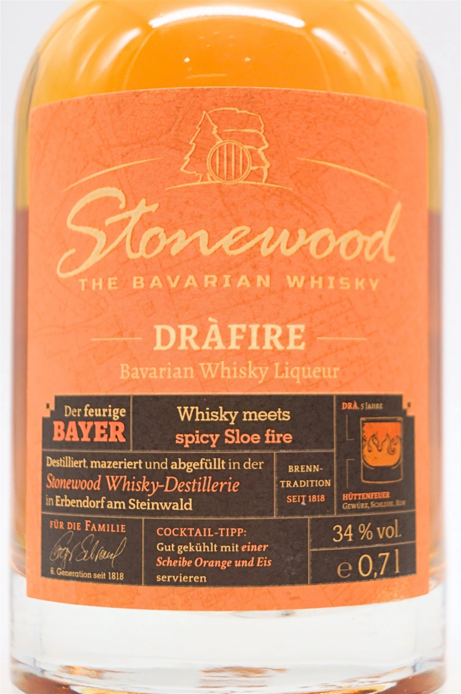 Stonewood Drafire Bavarian Whisky Likör 4 Stonewood Drafire Bavarian Whisky Likör – Bild 4