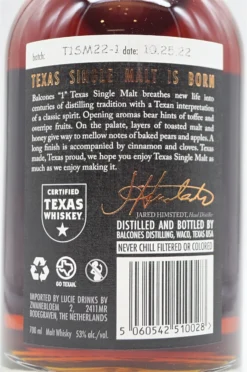 Texas Single Malt Classic Edition 8 Texas Single Malt Classic Edition -Angebote Baileys Store dsc09357