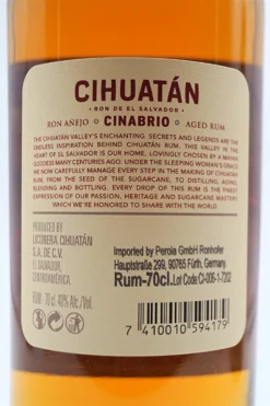 12 Jahre Cinabrio Rum 10 12 Jahre Cinabrio Rum -Angebote Baileys Store dsc09651