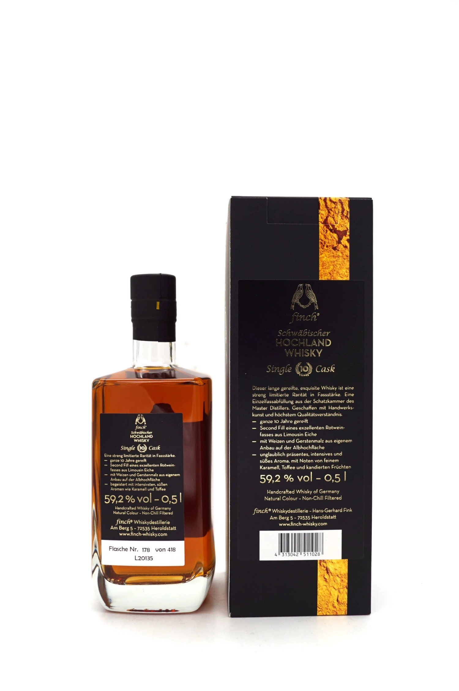 10 Jahre Single Cask Private Edition Schwäbischer Hochland Whisky 2 10 Jahre Single Cask Private Edition Schwäbischer Hochland Whisky – Bild 2