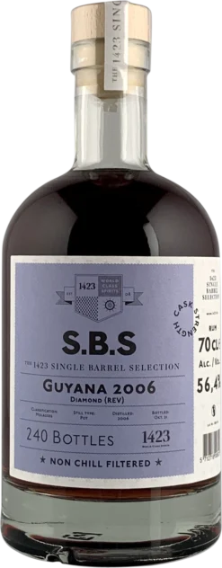 SBS Guyana 2006 Diamond (REV) Single Barrel Selection Rum
